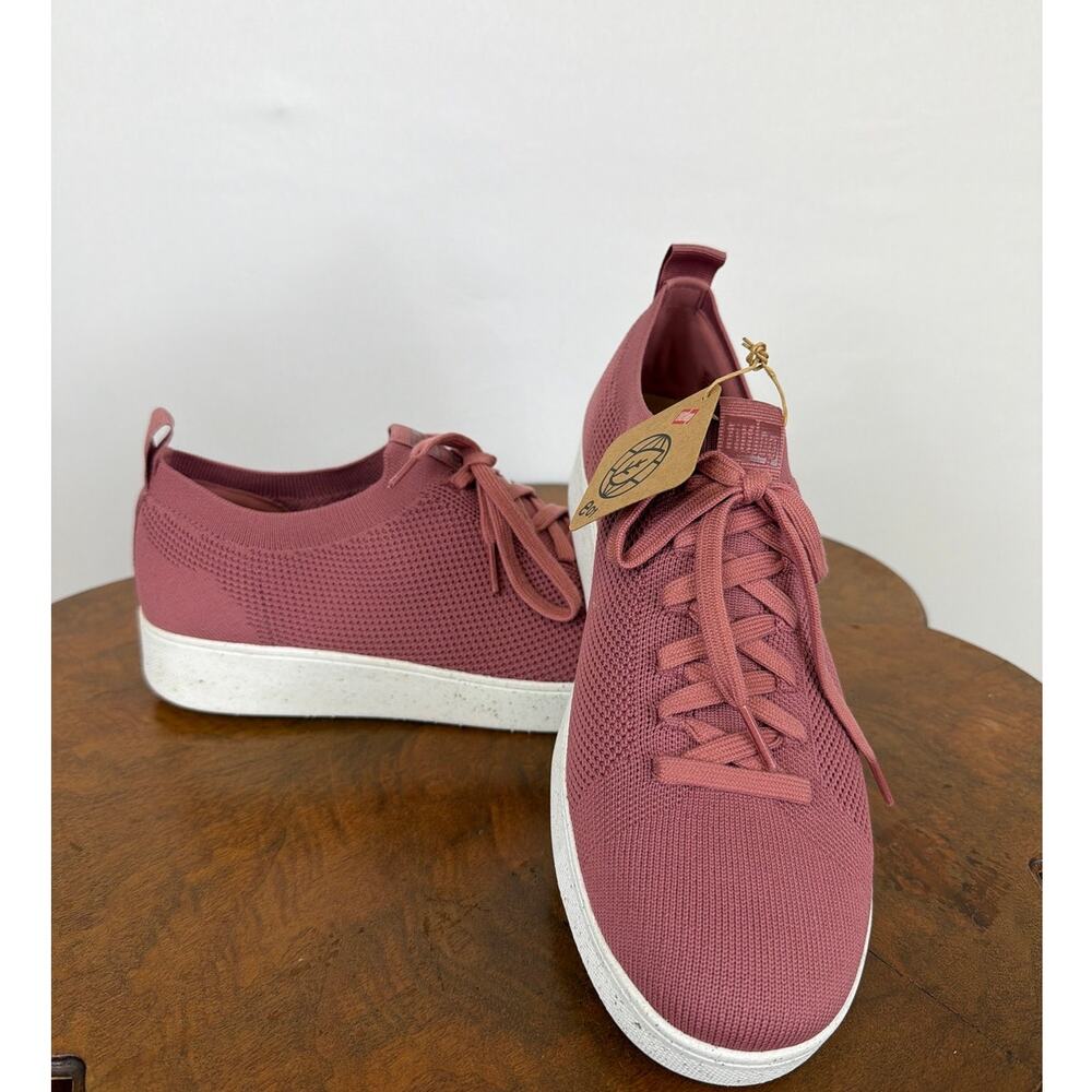 NIB FitFlop Pink Tie Up Trainer Sneakers Size 10
